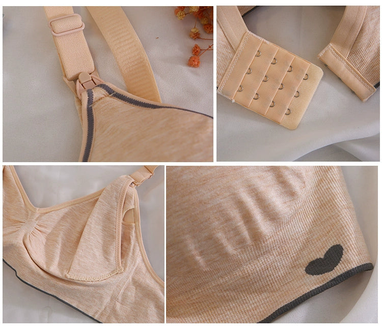 Elegante Still-BHs im Komfort-Set in Grau und Beige