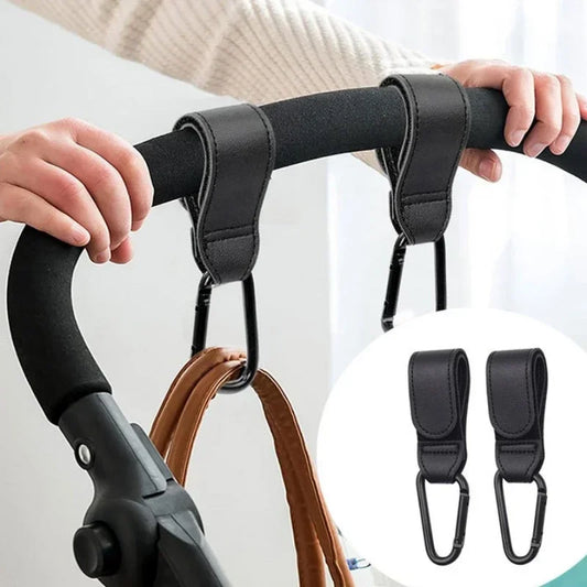 Universelle Kinderwagenhaken - 360° drehbare Taschenhalter für unterwegs